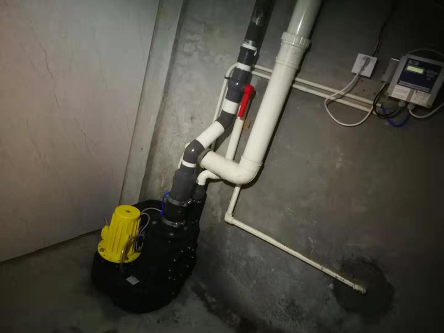 融信杭州公馆地下室污水提升器安装案例